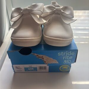 Stride Rite White Baby Walker Shoes- Kamila Mary Jane